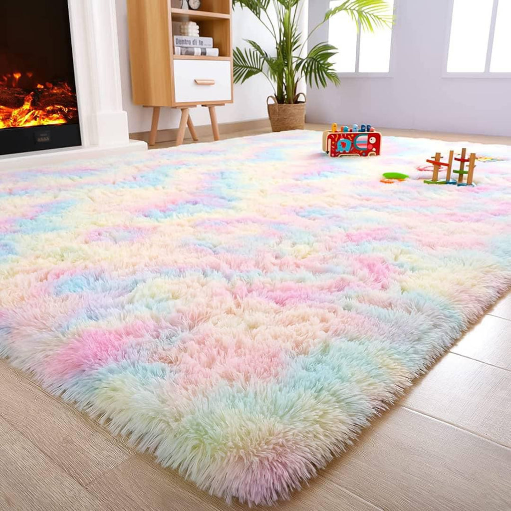 Large Fluffy Carpet (2x2.5m) - Soft Plush Shaggy Area Rug for Living Room & Bedroom, Premium Comfort Floor Mat
