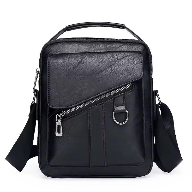 Leather Crossbody Bags for Men | Brown Genuine Leather Messenger Bag