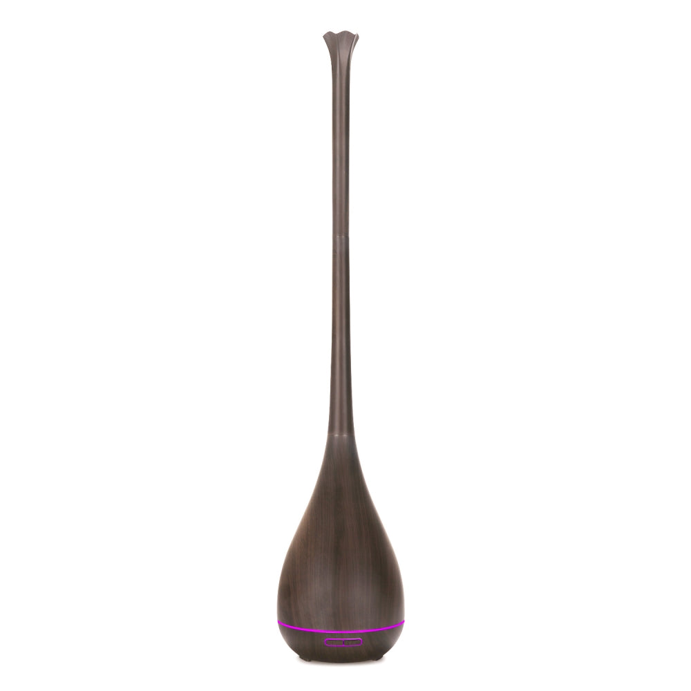 Long Nozzle Essential Oil Diffuser – 500ml Wood Grain Aroma Humidifier with Long Nozzle & Negative Ion Technology