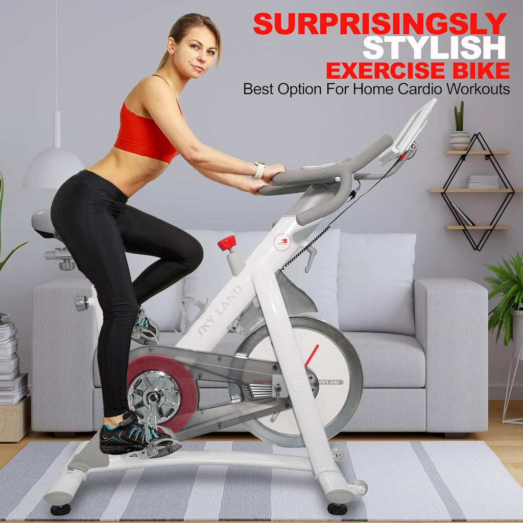 Magnetic Exercise Bike – Ultra-Quiet Indoor Cycling Bike with Bluetooth Connectivity & 100-Level Resistance
