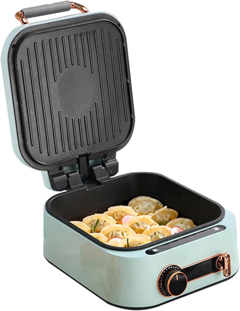 2-in-1 Electric Grill & Hot Pot – Grill, Fry, Steam & Simmer in One