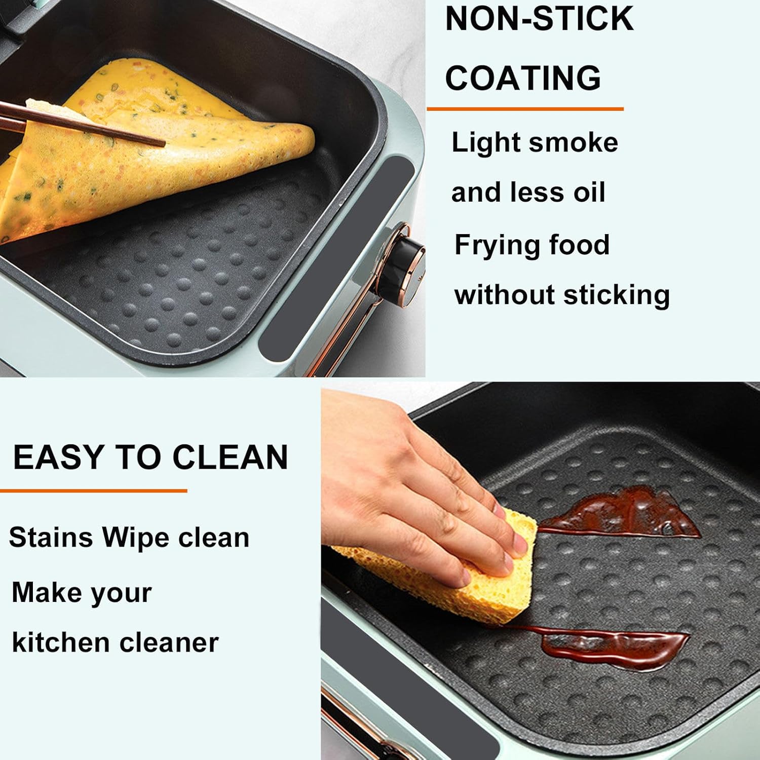 2-in-1 Electric Grill & Hot Pot – Grill, Fry, Steam & Simmer in One