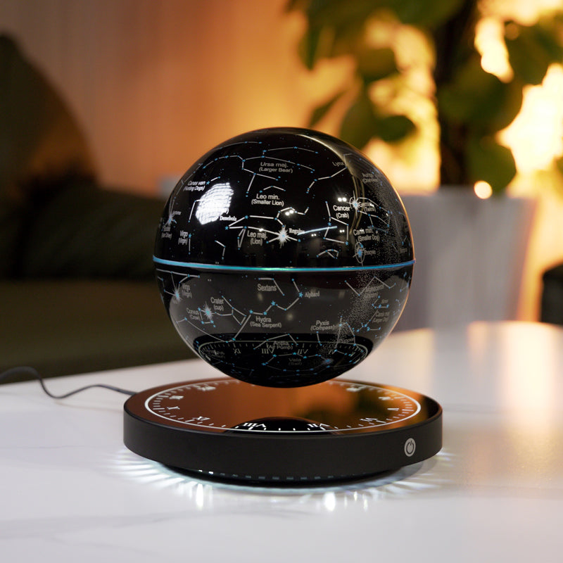 Magnetic Levitating Moon Lamp – Licensed by Levitation Arts | 10 Color LED Effects | Wireless Charging | 5.5” Floating Globe