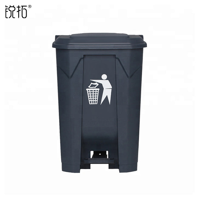 50L Medical Waste Bin – Biohazard Pedal Trash Can, Plastic Recycling Bin with Lid for Hospital & Clinic