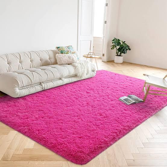 Medium Fluffy Carpet 1.5x2m - Plush Shaggy Rug for Bedroom Living Room, Soft Floor Mat