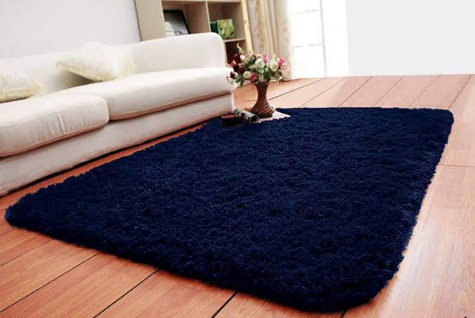 Soft Fluffy Modern Fuzzy Abstract Area Rug - Tie Dye Orange Plush Rectangle Shaggy Carpet (1.5x2)m