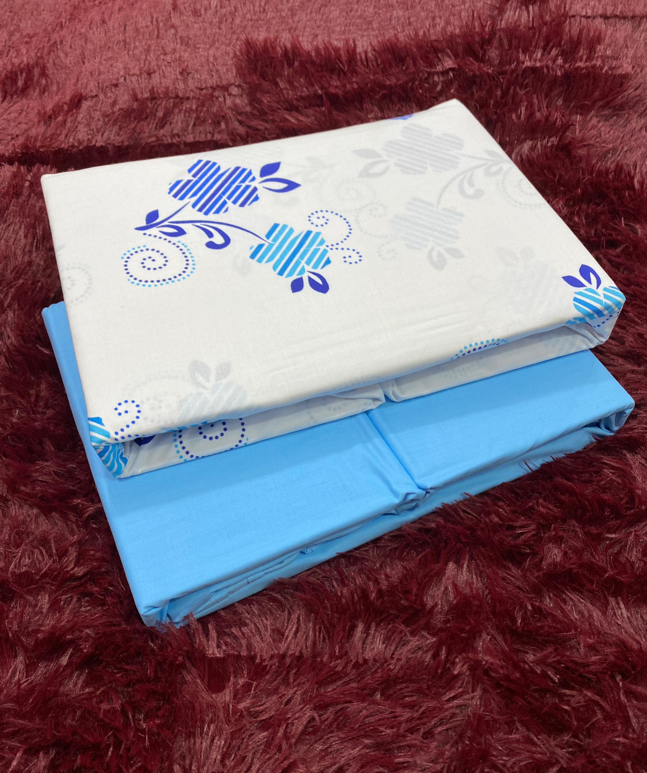 6-Piece Mix & Match Cotton Bedsheet Set - 2 Bedsheets & 4 Pillowcases, Multicolour Collection