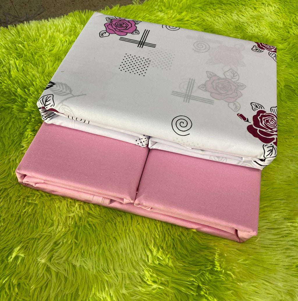 Mix & Match Bedsheet Set - 4 Pillowcases & 2 Bedsheets, Multicolour Coordinated Bedding Collection