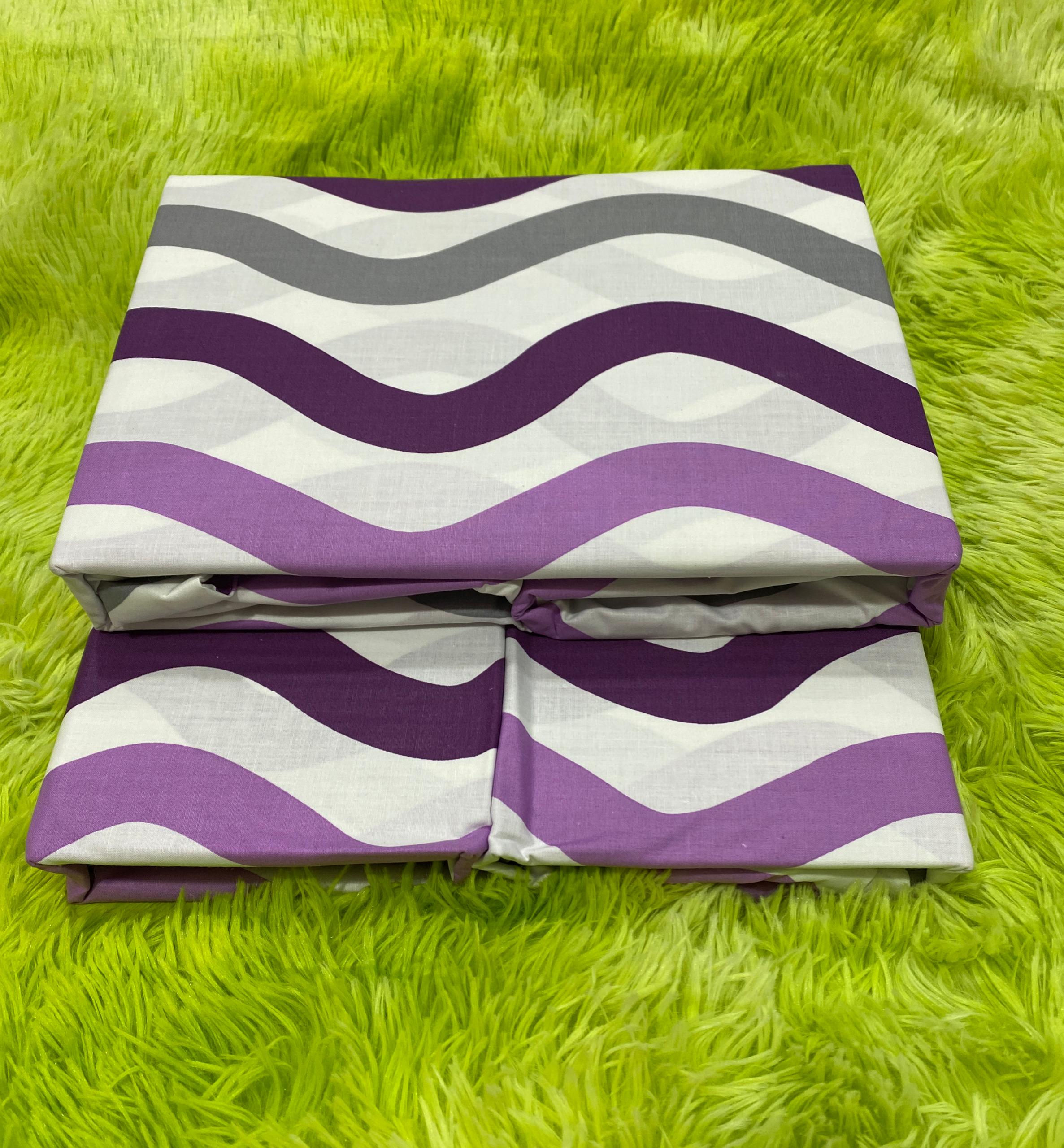 Mix & Match 100% Cotton Bedsheet Set - 2 Bedsheets & 4 Pillowcases, Multicolour Cozy Warm Bedding