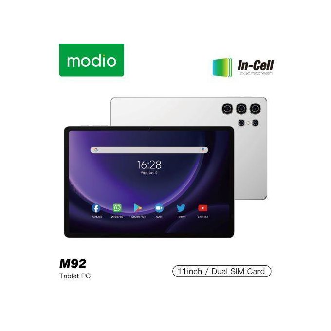 Modio M92 5G Tablet | 11" 16GB RAM 1TB Storage Android 13 10000mAh Battery