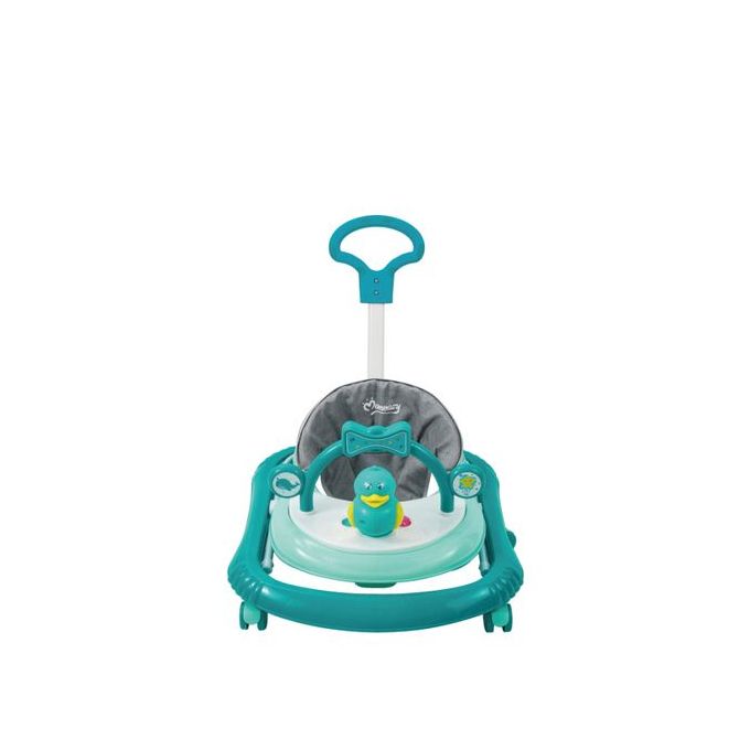 Mom Easy Multi Functional Baby Walker with 3 Educational Modules | Activity Center & Feeding Seat for Babies | Adjustable Height, Green