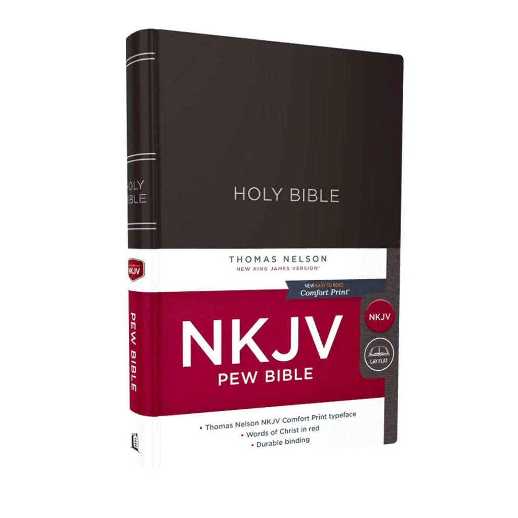 NKJV Pew Bible – Durable Church Edition with Words of Christ in Red, Charts & Maps, 7.5-Point Print – Thomas Nelson