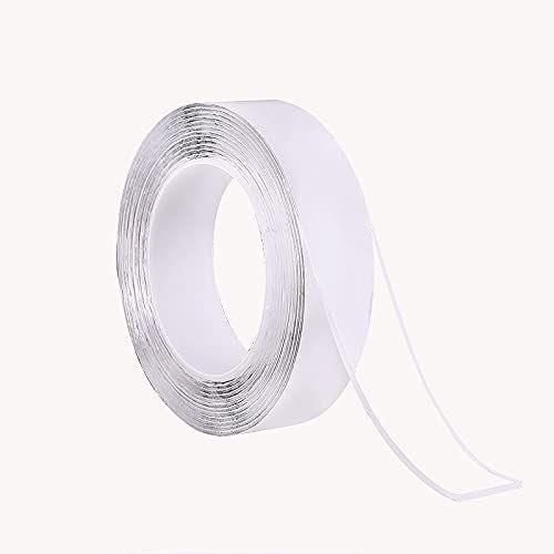 Nano Self Adhesive Tape – Heavy Duty Double-Sided Tape, Washable & Reusable, Strong Adhesion, No Marks, Multi-Purpose Sticky Pads for Walls, Tiles, Glass, Plastic (Small Size) - LIFE STORES UGANDA
