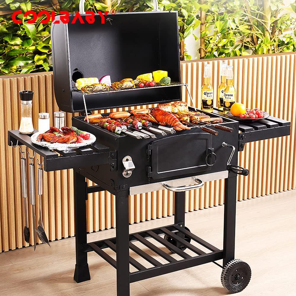 Outdoor Barbecue Stove | Charcoal Grill, 5-10 People, Black AE | Perfect for Backyard Gatherings - LIFE STORES UGANDA