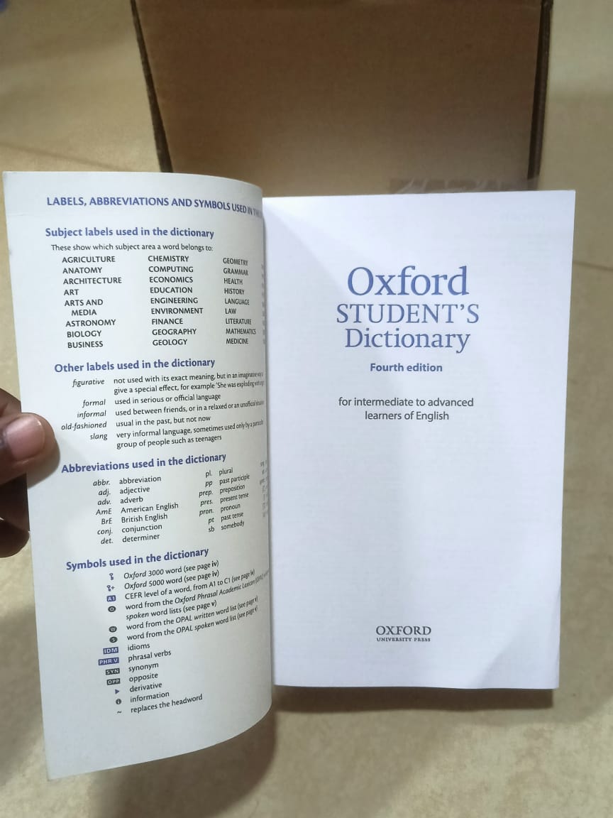 Oxford Student's Dictionary 4th Edition | English Dictionary for Intermediate to Advanced Learners | Oxford University Press