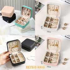Mini Travel Jewelry Box with Mirror – Compact, Stylish & Functional