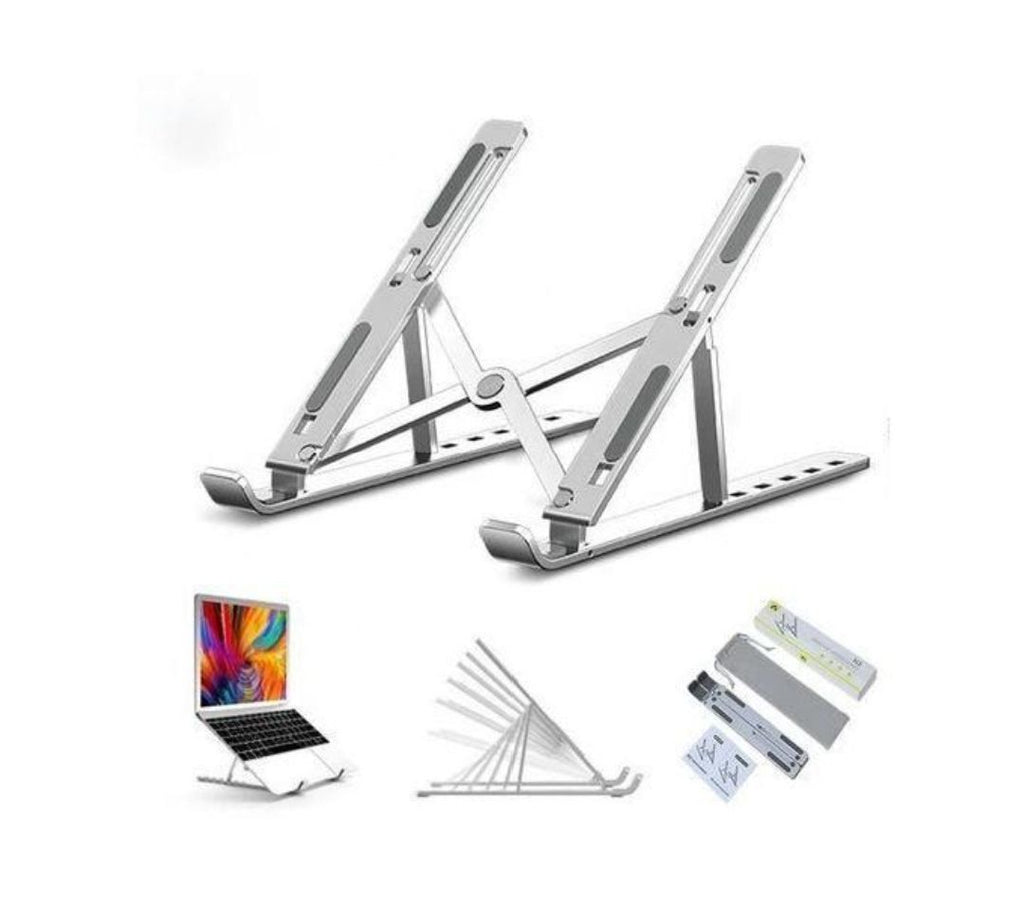 Portable Laptop Stand – 7-Level Height Adjustable, Ergonomic Cooling Design, Foldable, Wide Compatibility