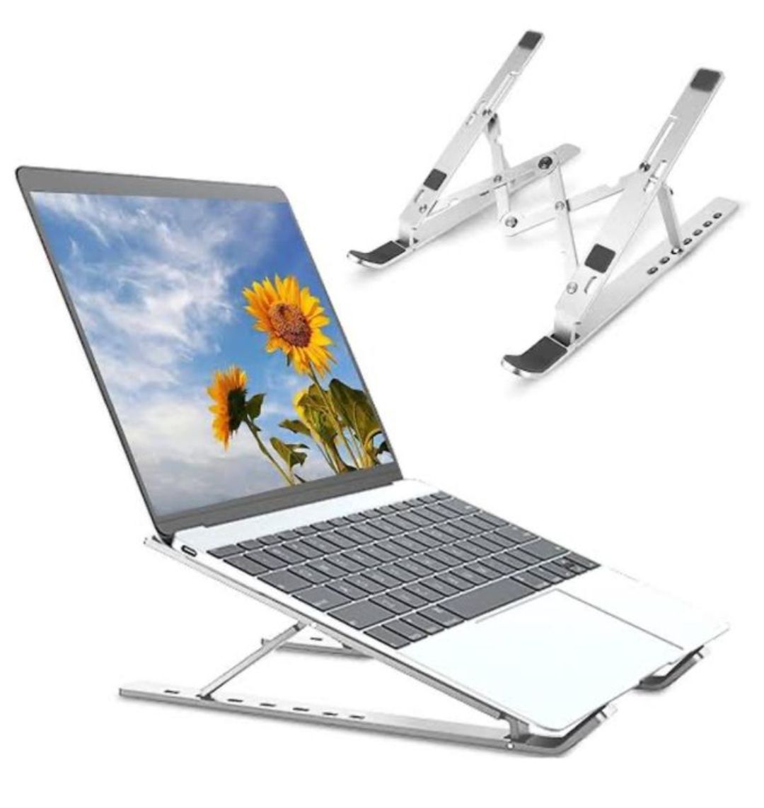 Portable Laptop Stand – 7-Level Height Adjustable, Ergonomic Cooling Design, Foldable, Wide Compatibility