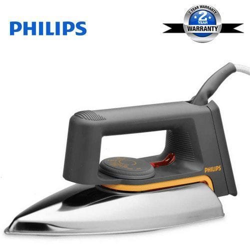 Phillips HD1172 Flat Dry Iron – Silver, Grey