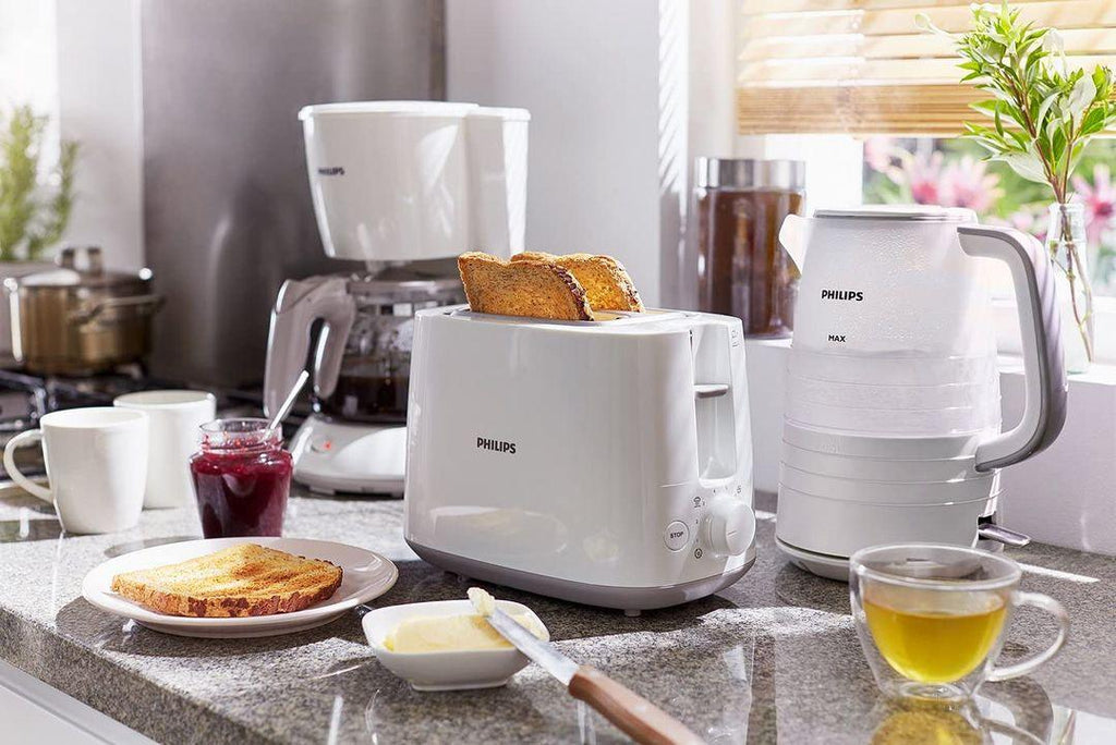 Philips HD2581 2-Slice Toaster | 830W, 8 Browning Levels, Reheat & Defrost Functions - LIFE STORES UGANDA