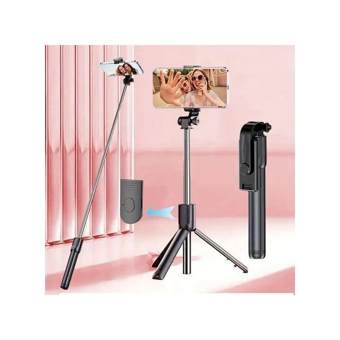 Bluetooth Selfie Stick Tripod with Wireless Remote & Fill Light