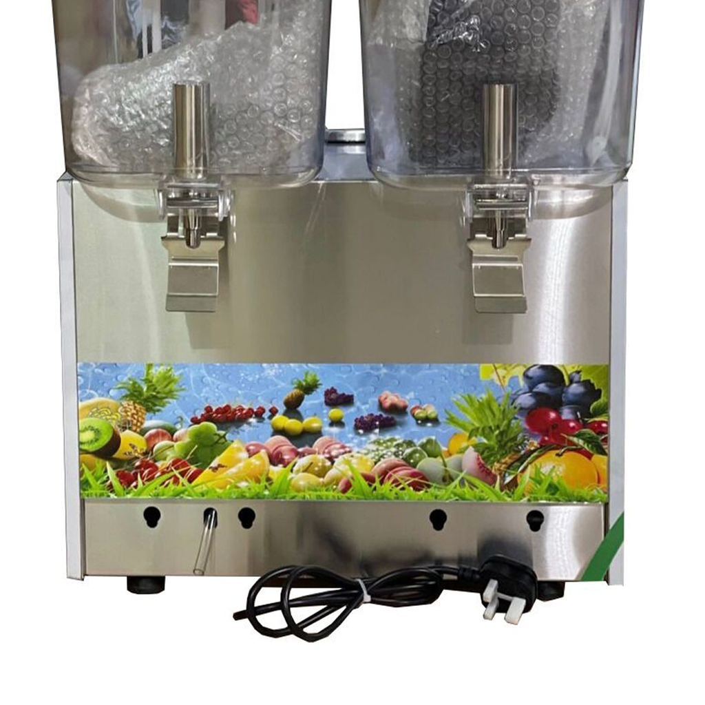 Pixel 18L Double Juice Dispenser – 2 Taps Beverage Machine, Commercial Cold Drink Dispenser