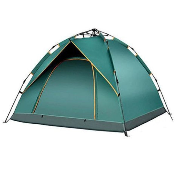 Portable Family Camping Tent – 1-4 Person, Waterproof PU3000 Coating, Automatic Opening, Lightweight 1.2kg for Camping, Beach & Travel – Green