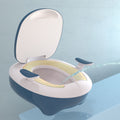 Baby Travel Potty Seat for Boys & Girls | Plastic Toilet Trainer with Step Stool Ladder | Portable Kids Training Toilet (Blue, Green, Pink)