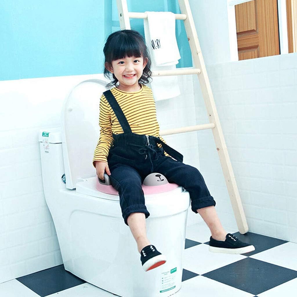 Toddler Potty Training Toilet Seat Ring with Splash Guard | Adjustable & Non-Slip Fit for Round/Oval Toilets | Ergonomic BPA-Free Design for 1-7 Year Olds