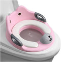 Toddler Potty Training Toilet Seat Ring with Splash Guard | Adjustable & Non-Slip Fit for Round/Oval Toilets | Ergonomic BPA-Free Design for 1-7 Year Olds
