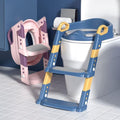 Baby Potty Training Set with Adjustable Step Stool Ladder & Handles | Portable Travel Toilet Seat for Kids | Non-Slip Safety Design
