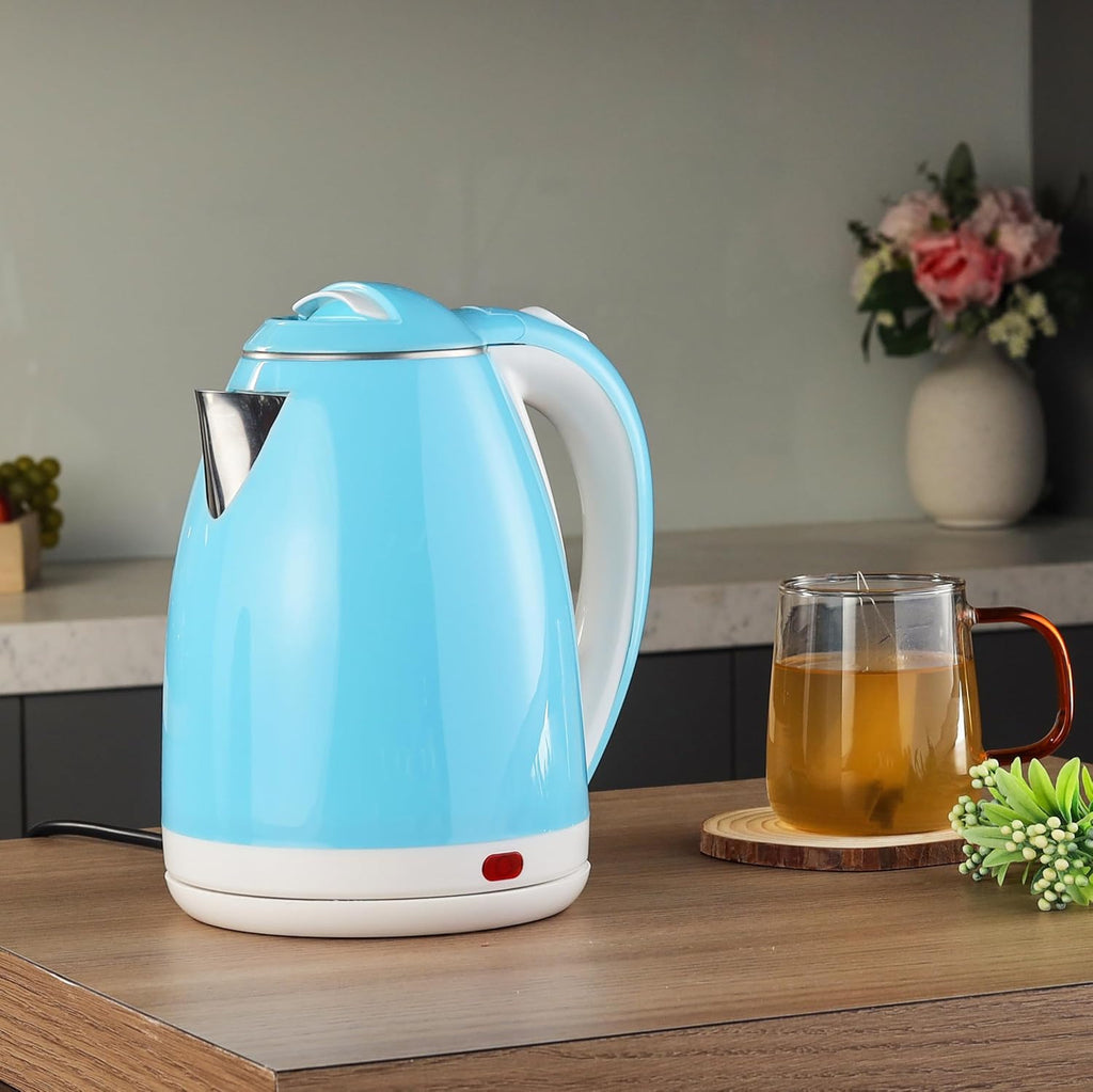 Quick Boil Pluto Kettle 1.5L – Stainless Steel, plastic surface-Electric Kettle with Auto Shut-Off & Dry Protection