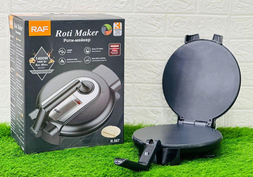R.509 / RAF Roti/Chapati Maker | 10″ Non-Stick Coating Plate, Adjustable Temperature Control - LIFE STORES UGANDA