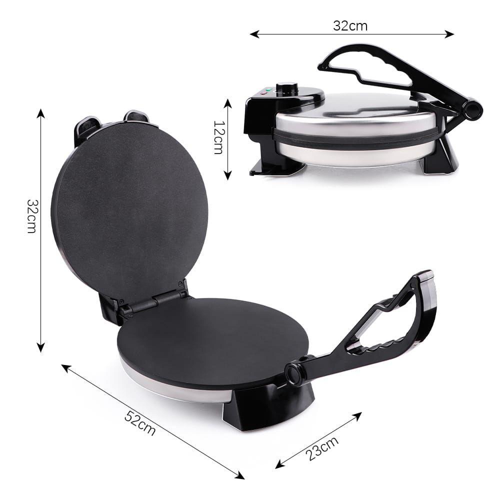 R.509 / RAF Roti/Chapati Maker | 10″ Non-Stick Coating Plate, Adjustable Temperature Control - LIFE STORES UGANDA
