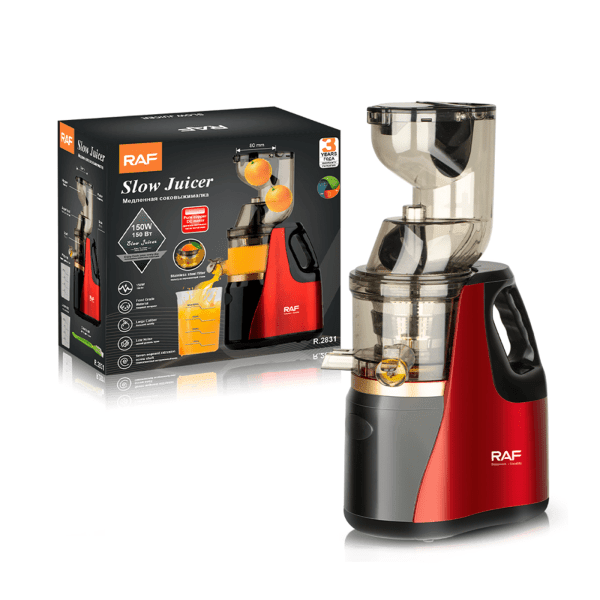 RAF Slow Juicer Extractor 150W | R.2831 | Efficient Juicing with Filterless Technology - LIFE STORES UGANDA