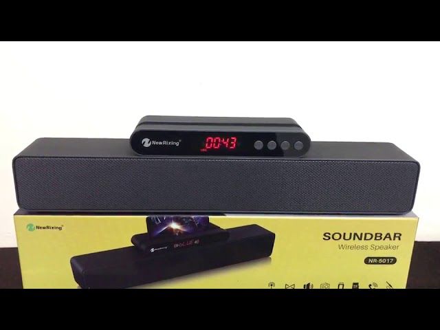RIXING Wireless Bluetooth Speaker – Portable, USB/TF/FM Playback, Built-In Microphone, 1500mAh Battery