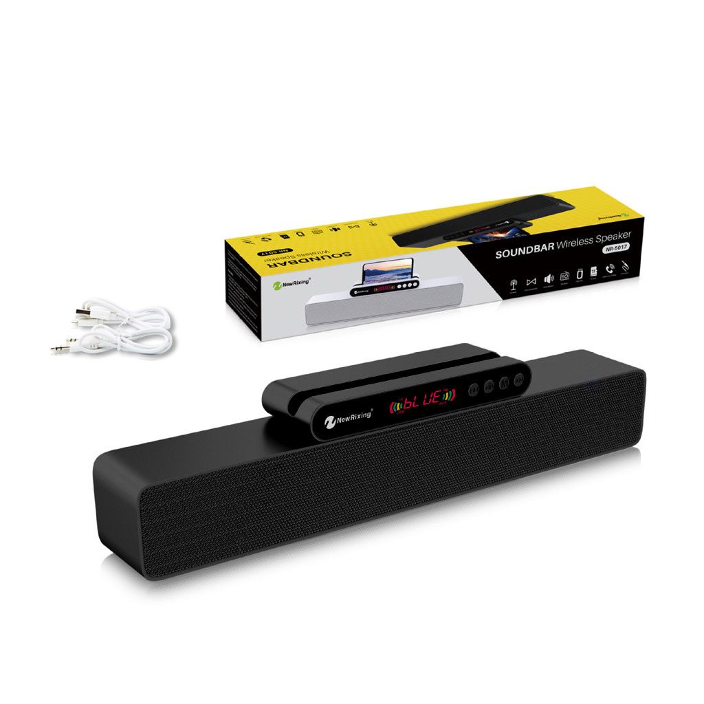 RIXING Wireless Bluetooth Speaker – Portable, USB/TF/FM Playback, Built-In Microphone, 1500mAh Battery