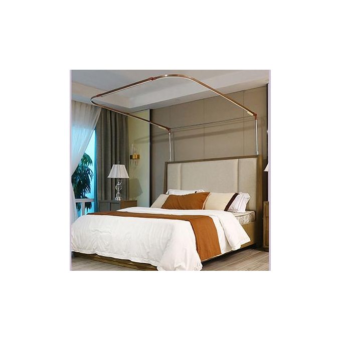 Premium Rail Mosquito Net with Double Bed Net Design - Strong Metal Stands with Forward/Back Motion for Effortless Use