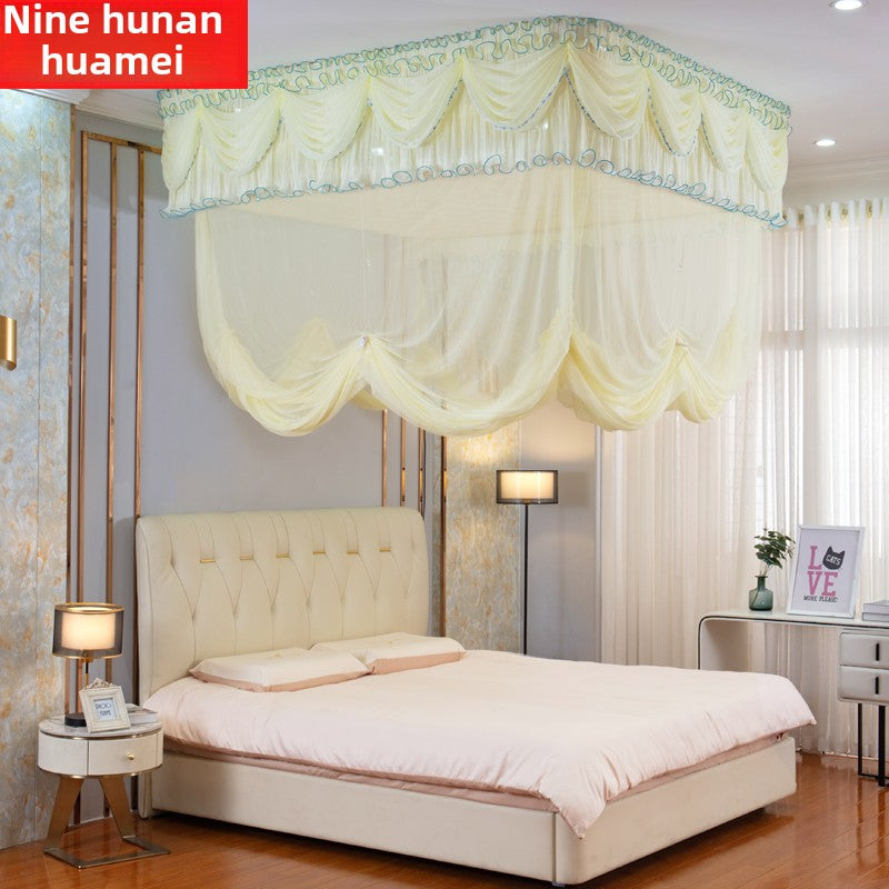Rise and Drop Mosquito Net - Retractable Ceiling Mounted Bed Canopy for Easy Access, Elegant & Space-Saving Design