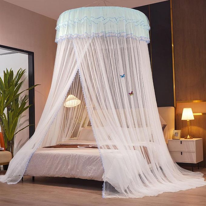 5x6 Round Top Mosquito Net - Easy Assemble Lightweight Airy Bed Net for Comfort & Home Decor, DIY Quick Fix Design
