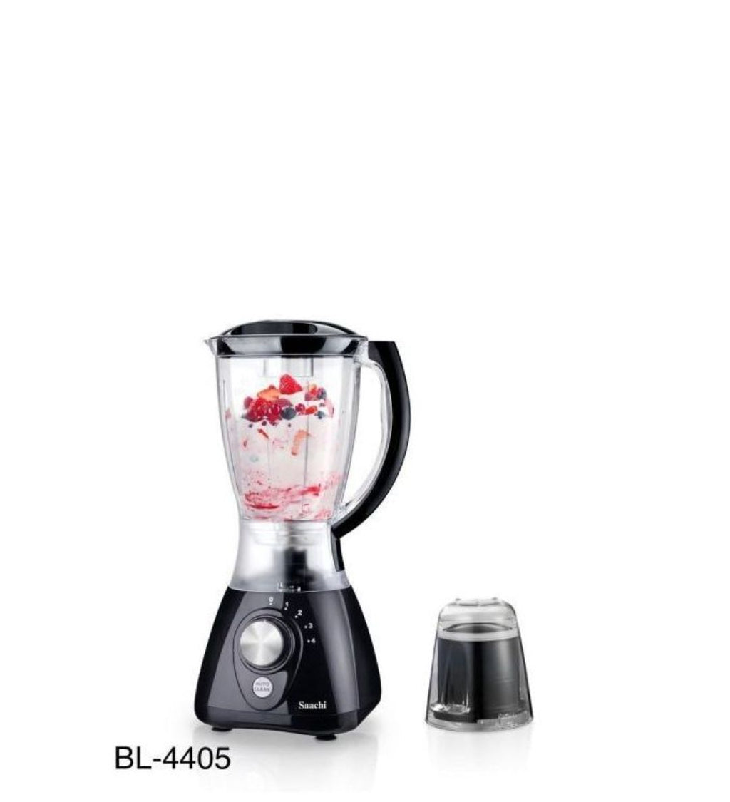 Saachi Blender & Grinder 2-in-1 – 1.5L 300W, Stainless Steel Blades, Multiple Speeds, Pulse Function, Overheat Protection