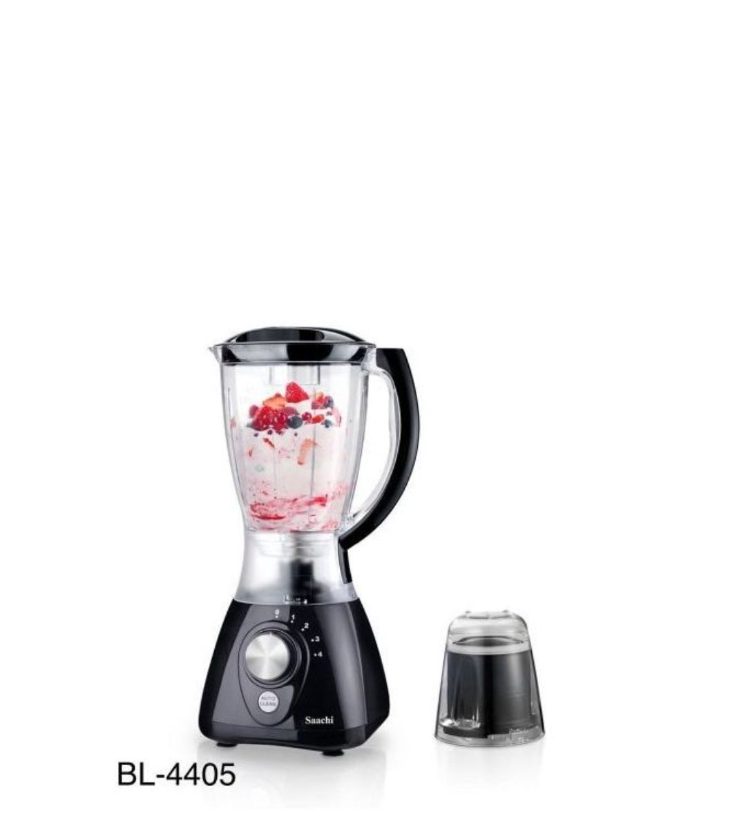Saachi Blender & Grinder 2-in-1 – 1.5L 300W, Stainless Steel Blades, Multiple Speeds, Pulse Function, Overheat Protection