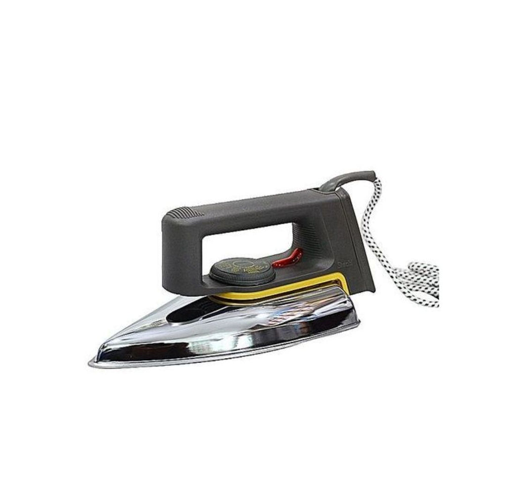 Saachi Non-Stick Dry Flat Iron – 1000W, Speed Shaped Soleplate, Pointed Tip, Button Groove – Silver/Grey