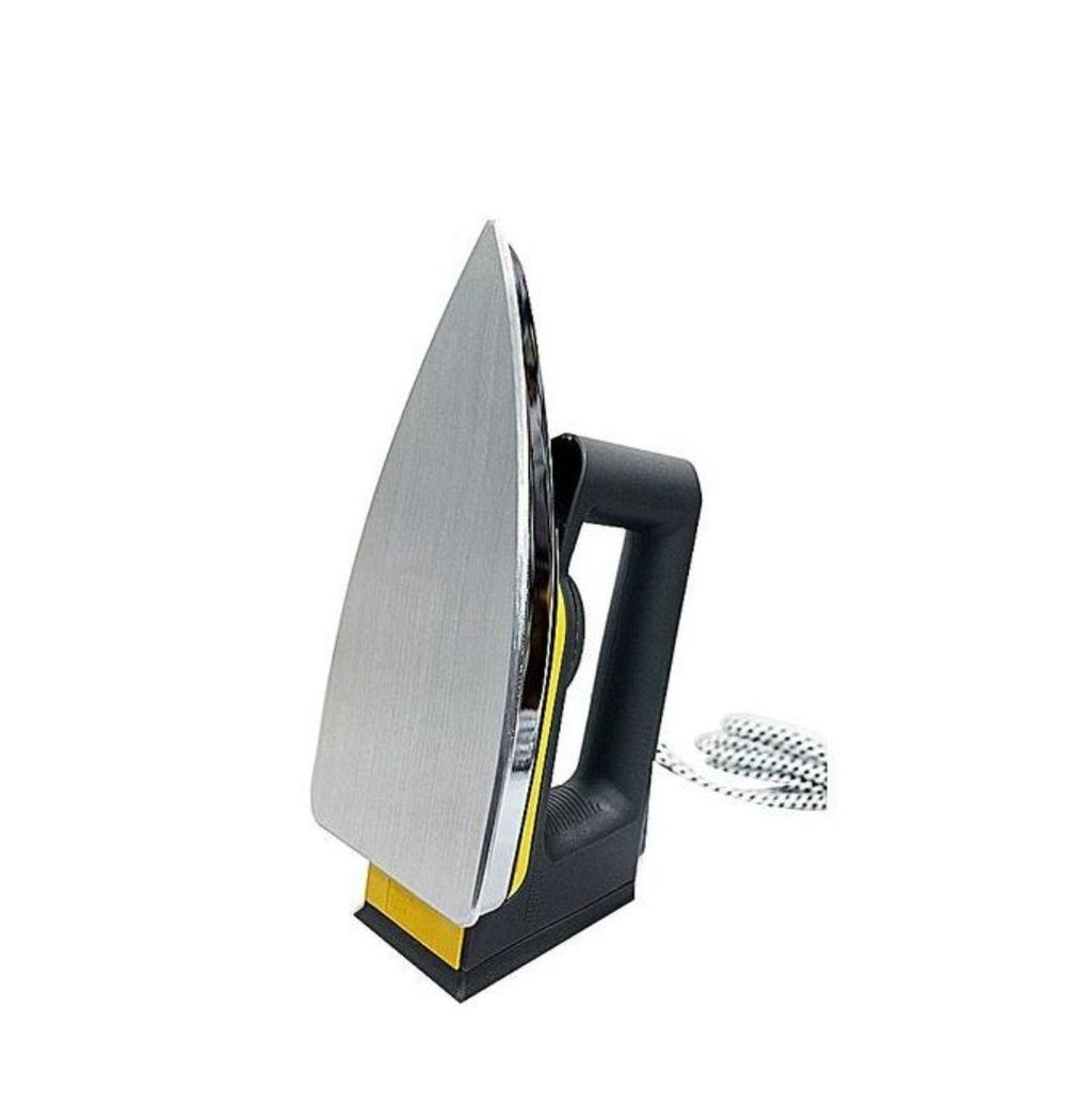 Saachi Non-Stick Dry Flat Iron – 1000W, Speed Shaped Soleplate, Pointed Tip, Button Groove – Silver/Grey