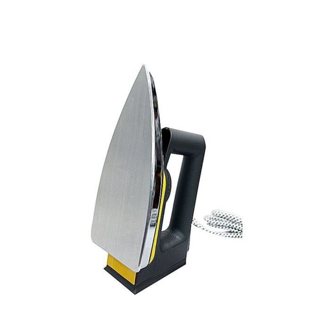 Saachi Non-Stick Dry Flat Iron – 1000W, Speed Shaped Soleplate, Pointed Tip, Button Groove – Silver/Grey