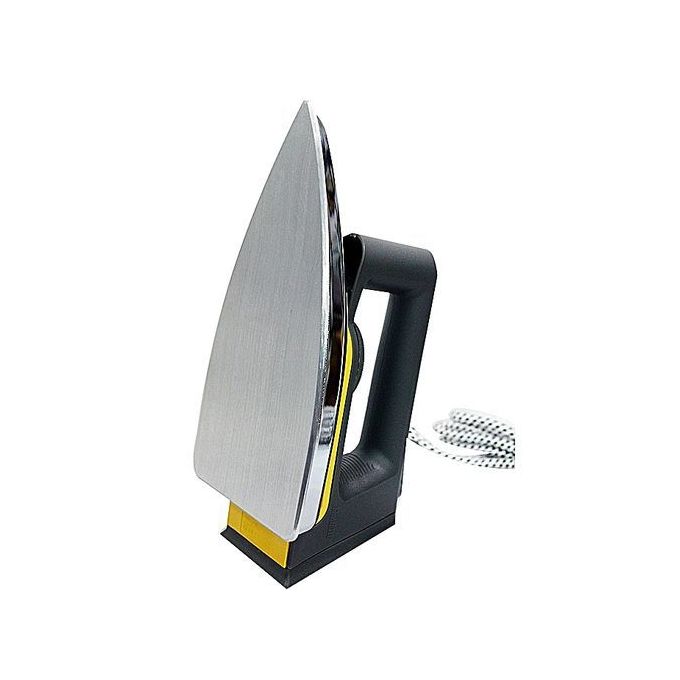Saachi Non-Stick Dry Flat Iron – 1000W, Speed Shaped Soleplate, Pointed Tip, Button Groove – Silver/Grey