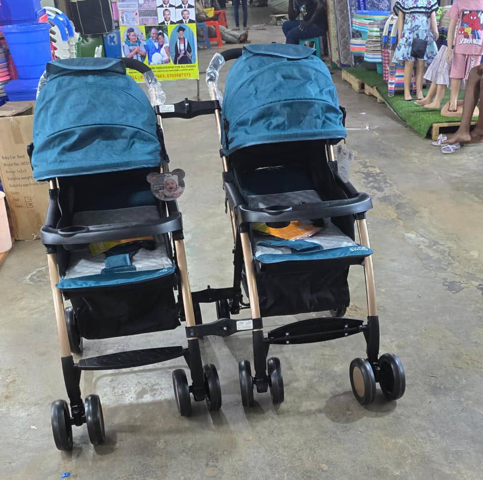 Modular Double Stroller for Twins | Convertible 2-in-1 to Single Stroller | Lightweight Side-by-Side Design