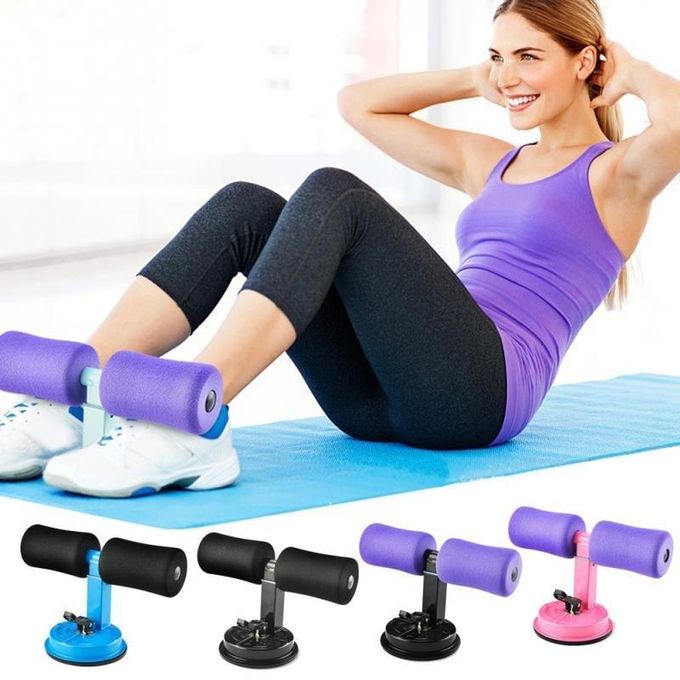 Sit-Up Bar – Home Fitness Equipment, Adjustable Height, Suction Cup Base, Foam Padding, Multi-Function for Abs & Push-Ups