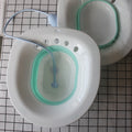 Foldable Sitz Bath for Toilet Seat | Postpartum Care & Hemorrhoid Relief | Anti-Overflow Bidet Basin with Flusher