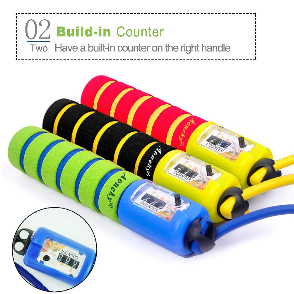 Skipping Rope with Counter – Adjustable Jump Rope for Kids & Women, Fitness Fun at Home